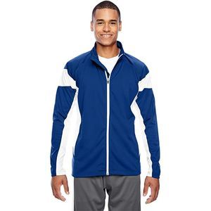 Team 365 TT34 Men's Elite Performance Full-Zip Sport Royal White XL